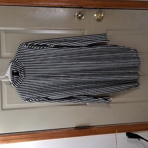 K Glam Black Sheer Striped Bodycon Dress